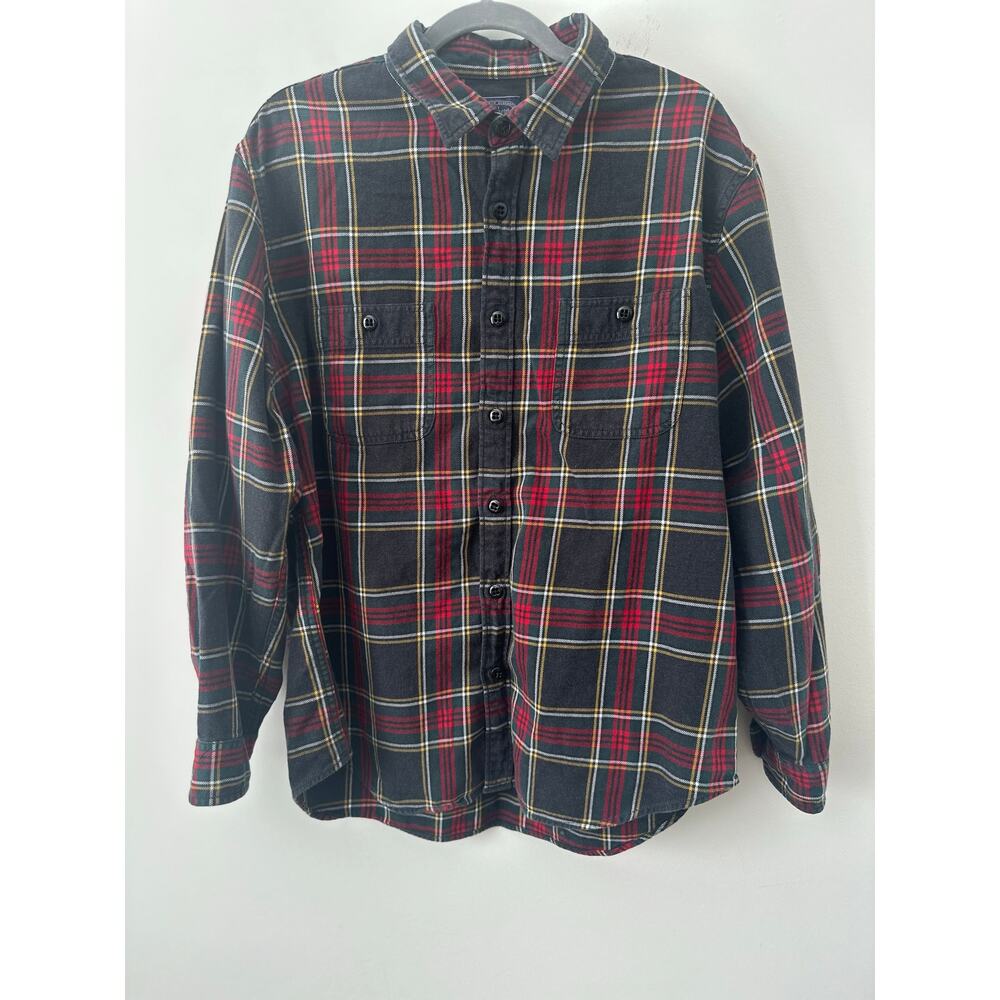 J.Crew Button-Up Shirt Men's Size X-Large Multicolor Plaid Long Sleeves Cotton